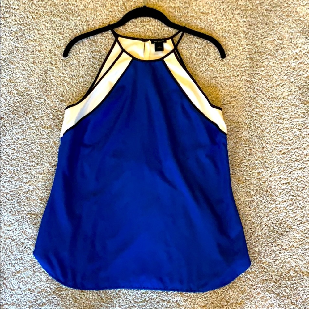 Ann Taylor Blue and White blouse